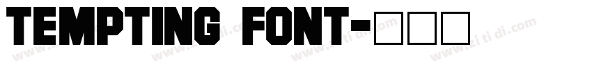 Tempting font字体转换